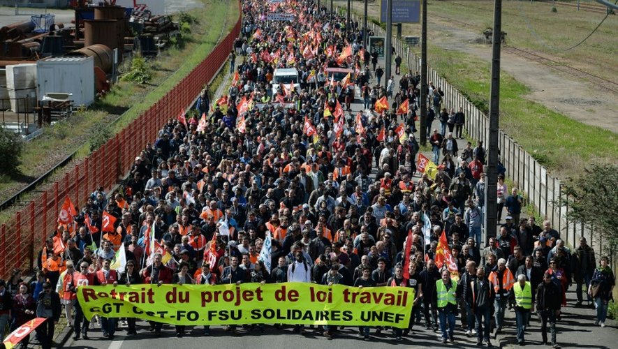 Manifestation contre la loi travail le 19 mai 2016 à Saint-Nazaire