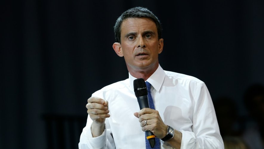 Manuel Valls le 18 mai 2016 à Evry