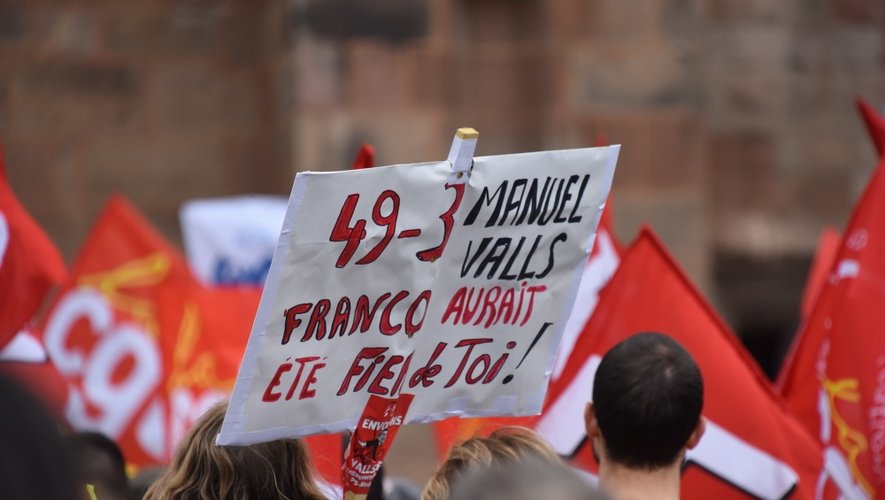 Malgré la répétition du mouvement, ils étaient plus d'un millier à défiler contre la loi Travail à Rodez.