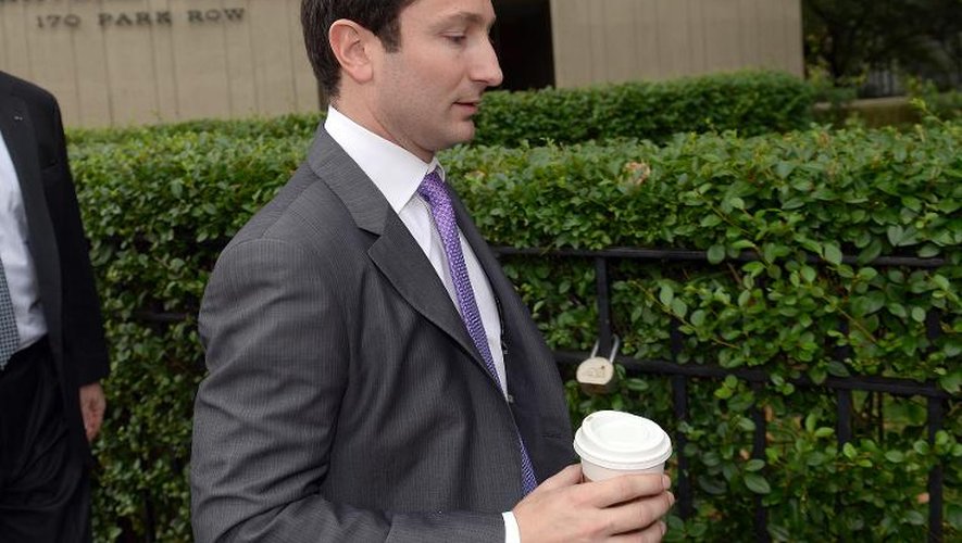 L'ancien courtier de Goldman Sachs Fabrice Tourre à son arrivée au tribunal, à New York, le 1er août 2013