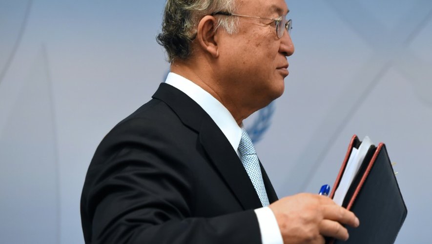 Le chef de l'Agence internationale de l'Energie atomique (AIEA) Yukiya Amano le 8 juin 2015 à Vienne