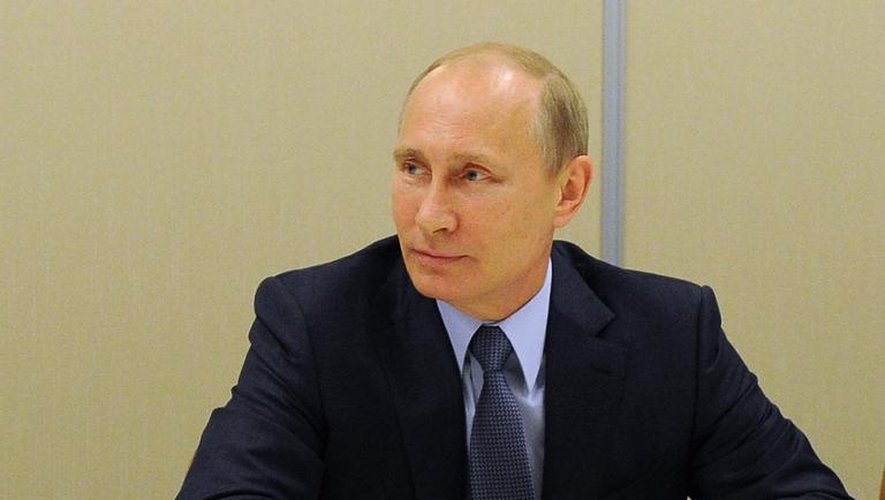 Le président russe Vladimir Poutine à Sotchi le 16 mai 2014