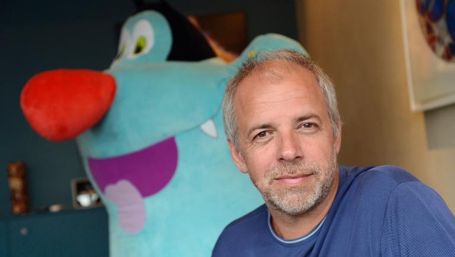 Marc du Pontavice, fondateur de Xylam, société productrice de la série télévisée d'animation  "Oggy et les cafards", le 30 juillet 2013 à Paris.