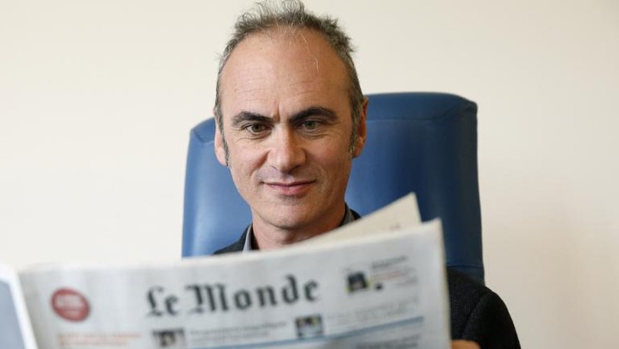 Le journaliste Gilles van Kote, le 16 mai 2014 à Paris après sa nomination comme directeur du Monde par intérim