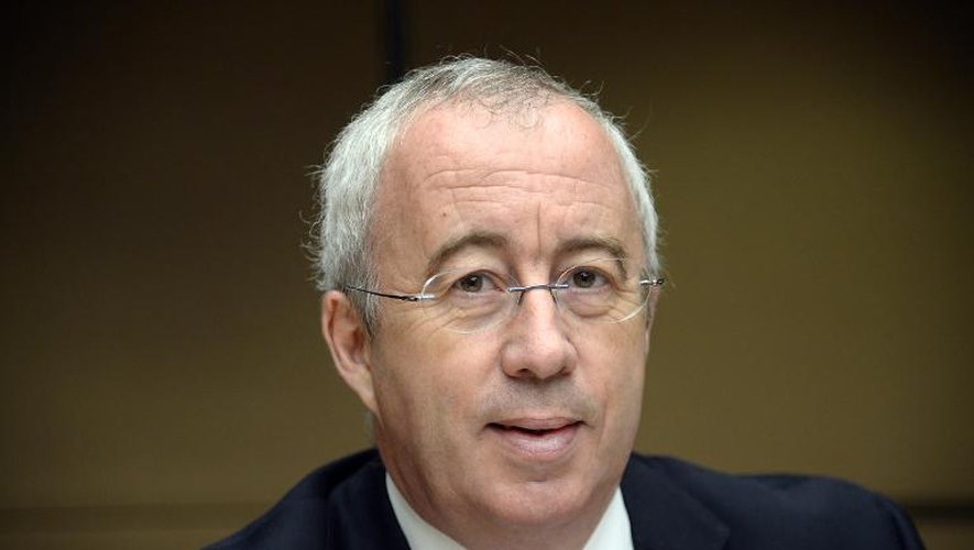 Luc Oursel, président du directoire d'Areva, le 20 mai 2014, lors d'une audition devant la commission d'enquête parlementaire sur les coûts du nucléaire