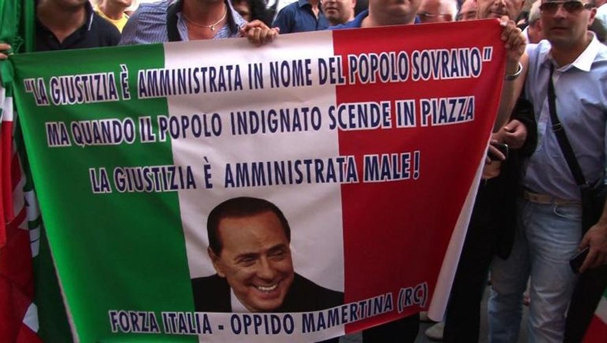 Italie: manifestation pro-Berlusconi à Rome