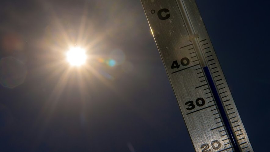 Le thermomètre affiche 39 degrés à Lille, le 1er juillet 2015