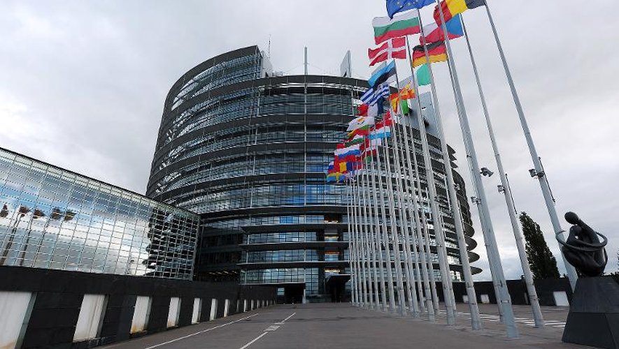 Le siège du Parlement européen à Strasbourg le 12 octobre 2012