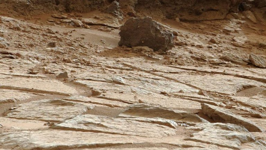 Photo pris par le robot Curiosity sur Mars, en juin 2013