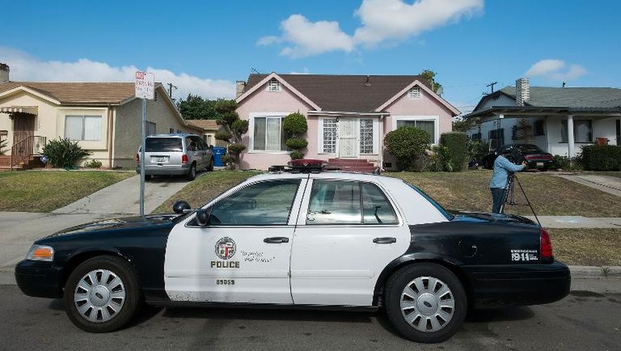 Une voiture de police à Los Angeles en Californie le 20 mai 2014