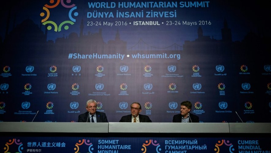 Conférence de presse avant le sommet d'Istanbul, le 22 mai 2016