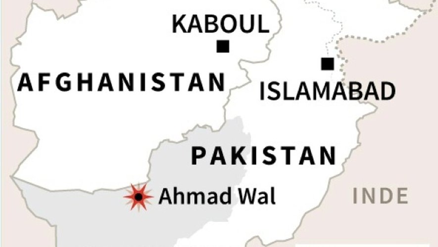 Carte localisant Ahmal Wal où le chef des talibans afghans a été abattu par un drone américain