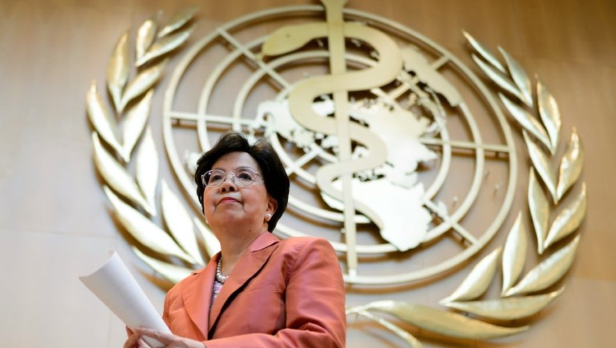 La directrice générale de l'Organisation mondiale de la santé Margaret Chan intervient lors de l'Assemblée mondiale de la santé à Genève, le 23 mai 2016