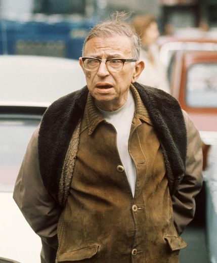 Jean-Paul Sartre le 22 Octobre 1970 à Paris