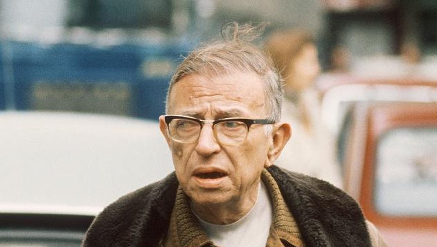 Jean-Paul Sartre le 22 Octobre 1970 à Paris