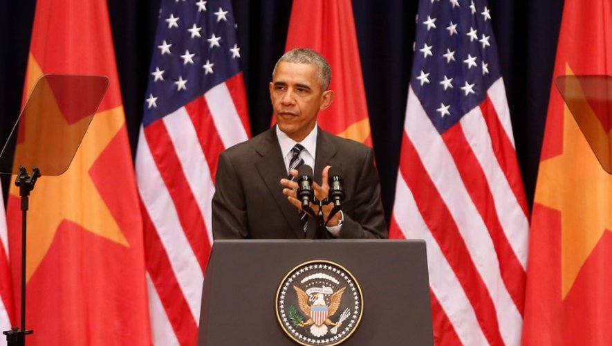 Le président américain Barack Obama à Hanoi le 24 mai 2016