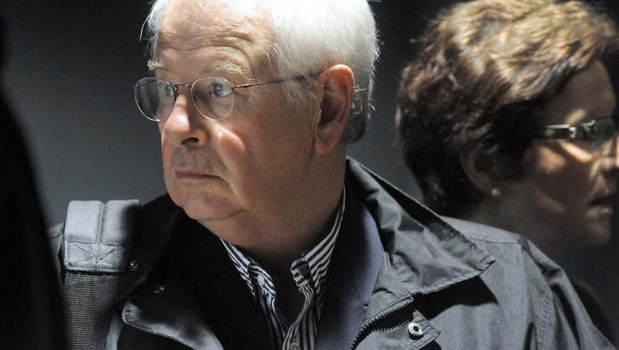 Le photographe français Philip Plisson au tribunal de Vannes le 21 mai 2014 où il comparaît, accusé du viol en 1999 de sa nièce Dorothée Lory