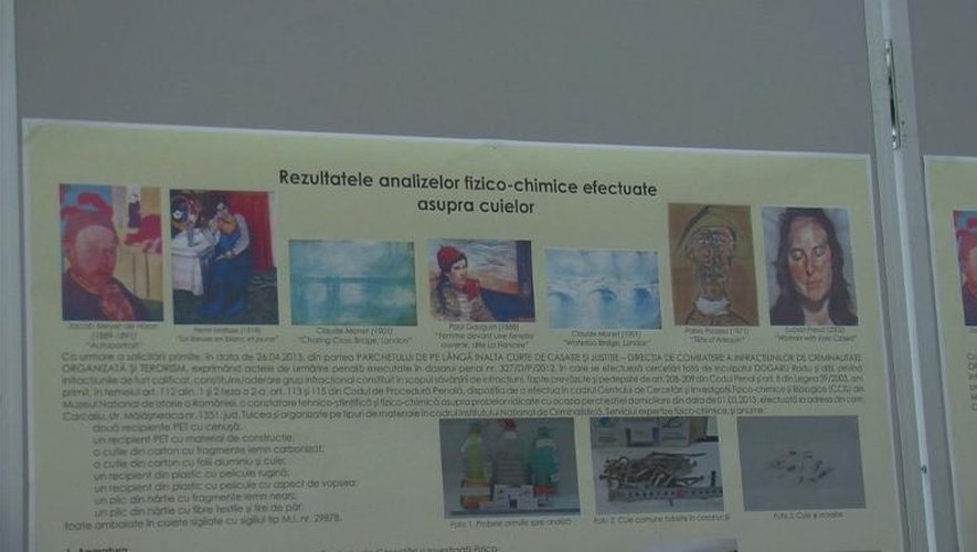 Tableaux volés aux Pays-Bas: des restes de toiles trouvés dans des cendres en Roumanie