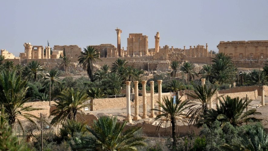 Photo prise le 18 mai 2015 de la cité antique de Palmyre en Syrie