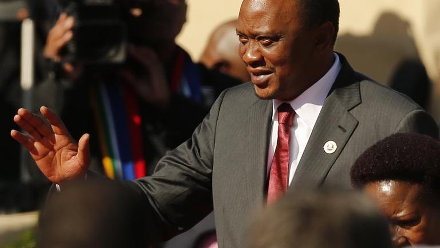 Le président kenyan Uhuru Kenyatta le 24 mai 2014 à Pretoria pour l'investiture de Jacob Zuma