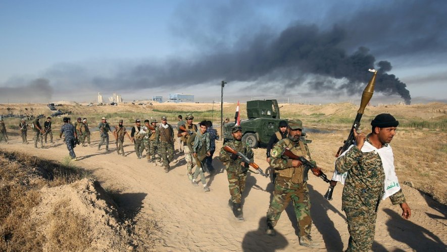 Les forces irakiennes pro-gouvernement avancent vers Fallouja le 23 mai 2016