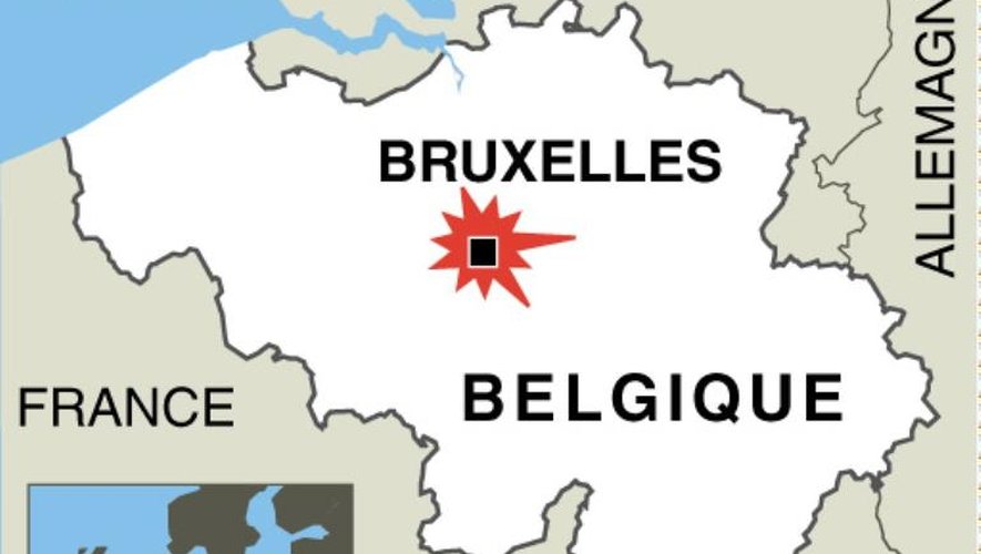 Localisation de Bruxelles où 3 personnes ont été tuées lors d'une fusillade samedi devant et dans le Musée Juif de Belgique