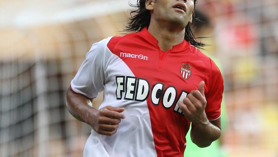 Radamel Falcao l'attaquant de Monaco, lors d'un match amical contre Tottenham, le 3 août 2013 à Monaco