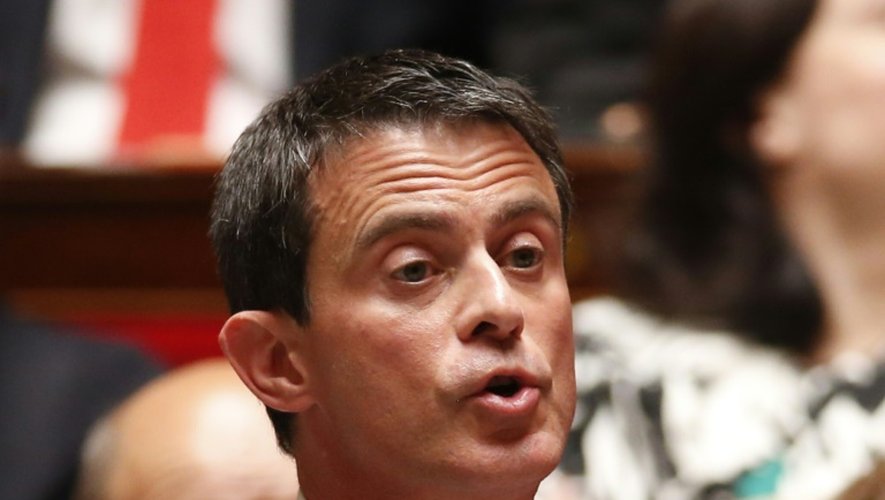 Le Premier ministre Manuel Valls à l'Assemblée nationale le 25 mai 2016
