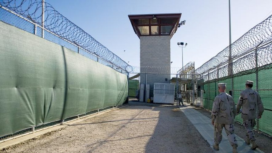 Des gardes à la prison de Guantamano