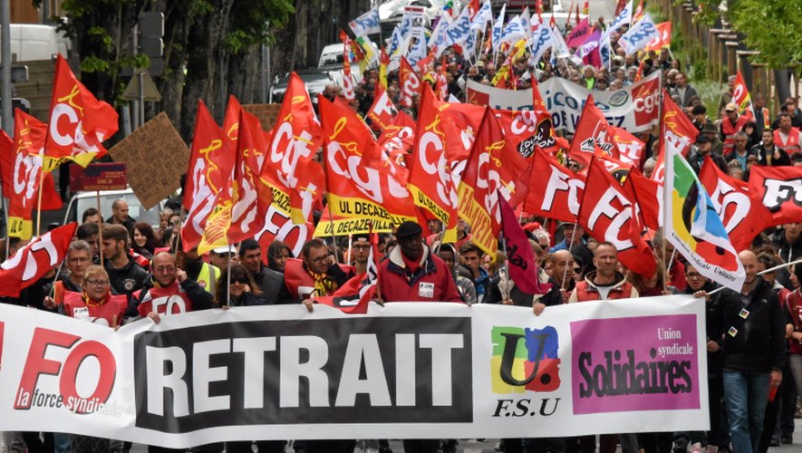 Manifestation anti-Loi Travail à Rodez : le carrefour Saint-Félix bloqué jeudi