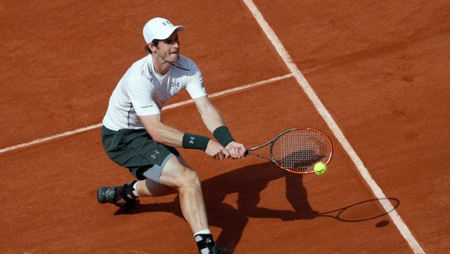L'Ecossais Andy Murray face au Français Mathias Bourgue à Roland-Garros, le 25 mai 2016