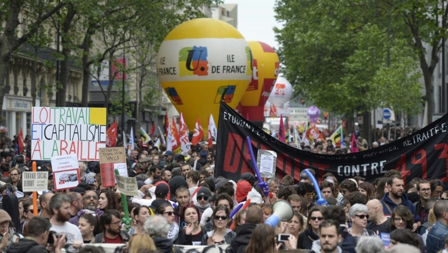 Manifestation contre la loi travail, le 26 mai 2016 à Paris