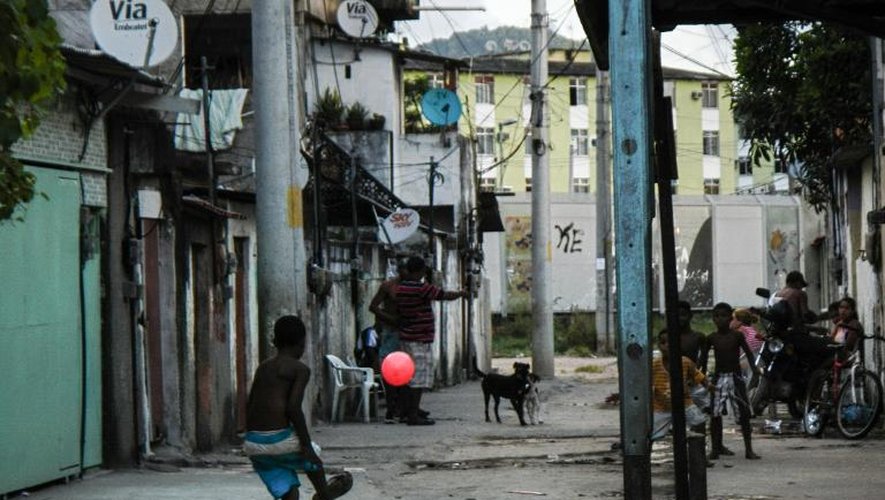 Photographie prise par un enfant de la favela la Cité de Dieu à Rio de Janeiro le 23 février 2013