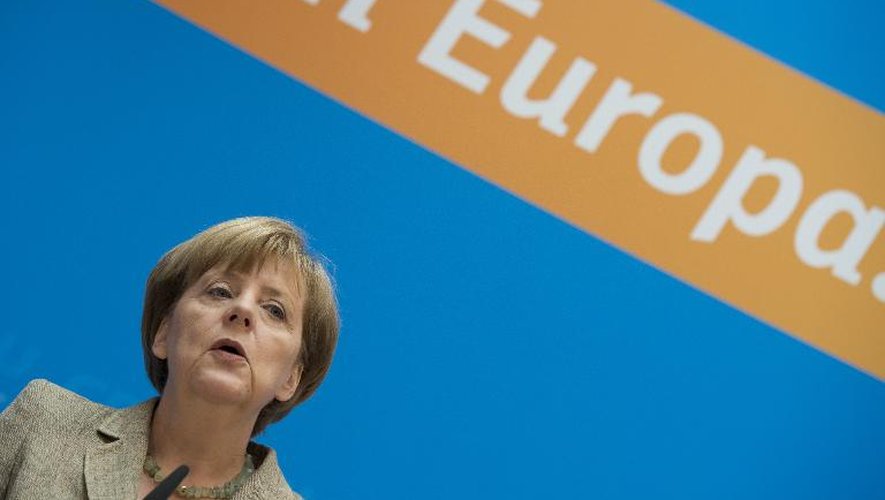 La chancelière allemande Angela Merkel à Berlin, le 26 mai 2014