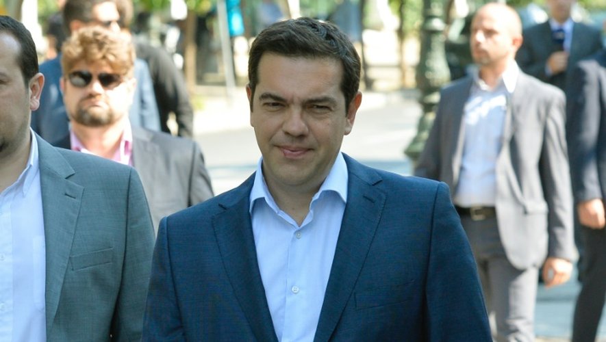 Le Premier ministre grec Alexis Tsipras le 6 juillet 2005 à Athènes