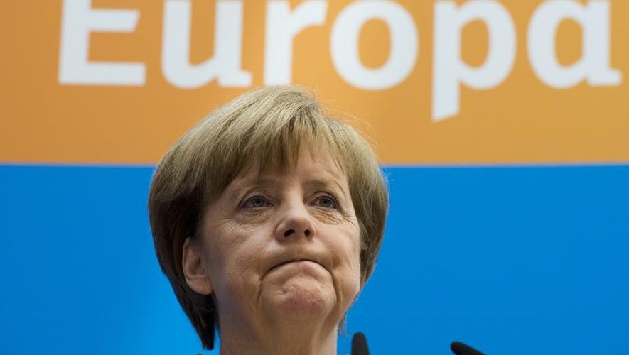 Angela Merkel au siège de la CDU le 26 mai 2014 à Berlin