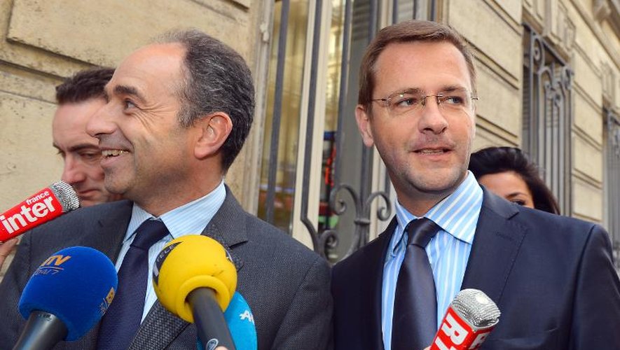 Jean-François Copé et Jérôme Lavrilleux le 26 mai 2012 à Paris