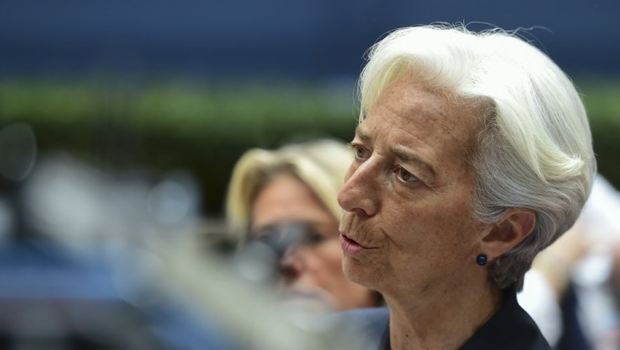La directrice générale du FMI, Christine Lagarde  à Bruxelles, le 27 juin 2015