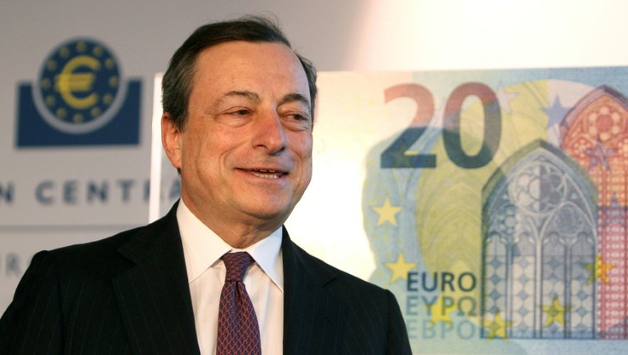 Le président de la BCE Mario Draghi, le 24 février 2015 à Francfort