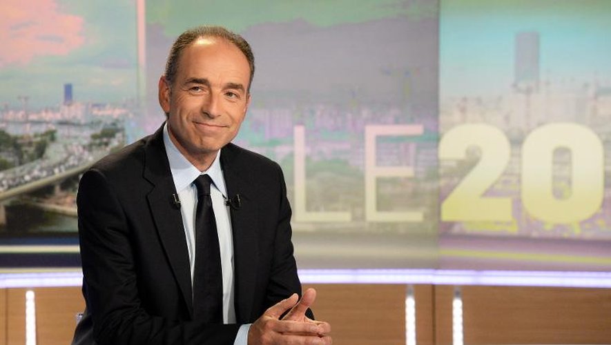 Jean-François Copé, président démissionnaire de l'UMP, sur le plateau du journal de 20h de TF1 le 27 mai 2014