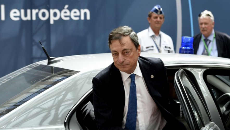 Le président de la BCE Mario Draghi à Bruxelles, le 25 juin 2015
