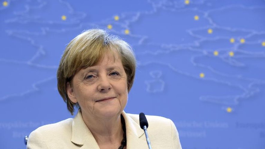 La chancelière Angela Merkel, à Bruxelles le 27 mai 2014