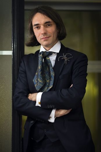 Le mathématicien français Cédric Villani, lauréat de la Médaille Fields, prix récompensant une contribution majeure en mathématiques, à Paris le 25 septembre 2012