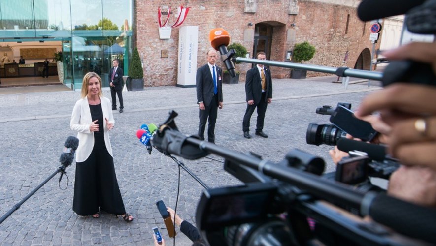 Federica Mogherini chef de la diplomatie de l'UE à Vienne, le 28 juin 2015