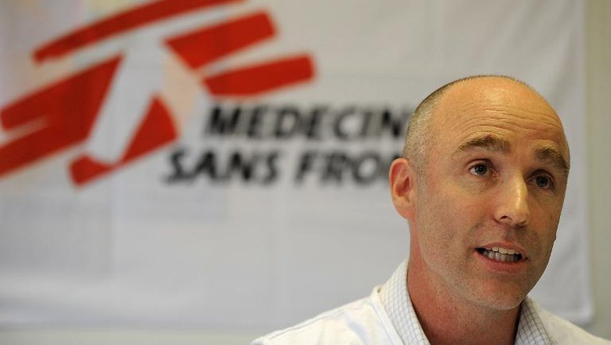 Will Robertson, de Médecins sans frontières (MSF), tient une conférence de presse, le 19 juillet 2013 à Nairobi