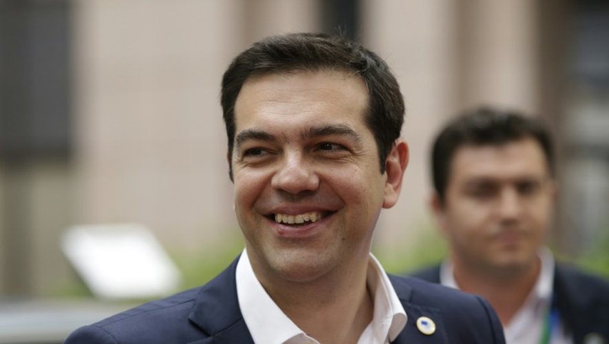 Le Premier ministre grec Alexis Tsipras à Bruxelles, le 7 juillet 2015