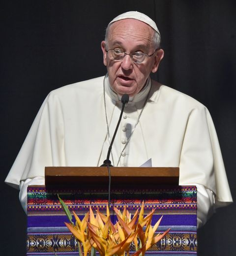 Le pape François à Santa Cruz, en Bolivie, le 9 juillet 2015