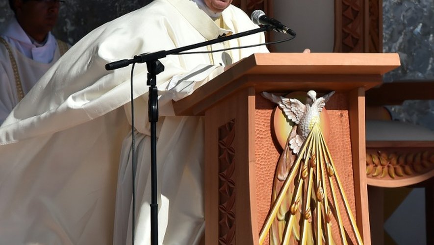 Le pape François le 9 juillet 2015 à Santa Cruz en Bolivie