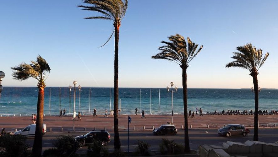 La Promenade des Anglais à Nice, le 12 avril 2013