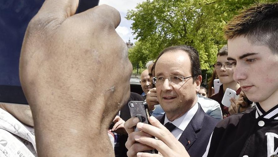 François Hollande à Rodez, le 30 mai 2014